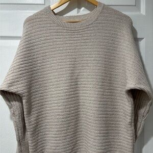 Pink Rose Women's Beige Crew Neck Sweater